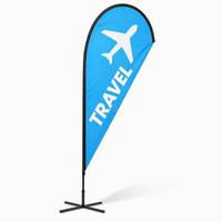 Arche publicitaire personnalisée avec logo imprimé par transfert thermique, en polyester 110G, pour des présentoirs promotionnels extérieurs durables