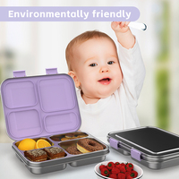 Aohea Boîte à lunch en acier inoxydable écologique sans BPA Ensemble de boîtes à lunch pour enfants Boîte à lunch pour enfants pour l'école