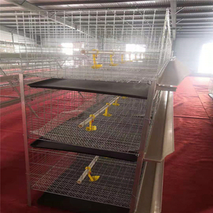 Cage à poules automatique <span class=keywords><strong>de</strong></span> type H, cage à volailles, cage à poules pondeuses, 3 niveaux, 2 portes, cage à poulets <span class=keywords><strong>de</strong></span> <span class=keywords><strong>chair</strong></span> pour 72 poulets - Product Image 5