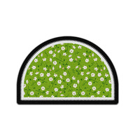 Tapis d'entrée en PVC à motif floral frais, découpé sur mesure, antidérapant, anti-poussière et résistant aux taches, en stock usine