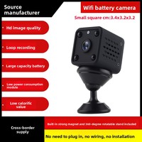 Caméra sans fil AISSEU A9 alimentée par batterie, support magnétique, résolution HD 1080P, détection de mouvement vidéo, vision nocturne infrarouge