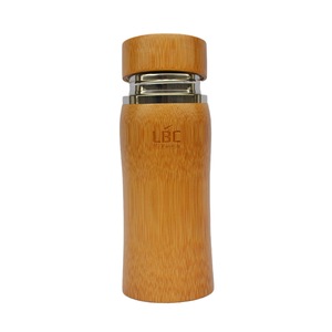 <b>Bamboo</b> Shell Insulated Water Bottle 304 Stainless Steel Purple Clay 12 Hour Thermal Travel Cup Health Drink <b>Container</b> - Product Image 5