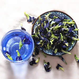 Die dou hua Großhandel getrocknete chinesische Kräuter Bio Blue Butterfly Pea Flower Tea