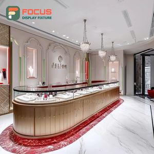 Modern Jewelry Store Fixtures Polished Surface Commercial Store Display Counter - Product Image 1