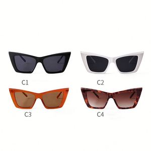 Lunettes de soleil pour femmes avec logo personnalisé, style rétro tendance, motif léopard noir, monture carrée, lunettes de soleil œil de chat à grande monture - Product Image 6