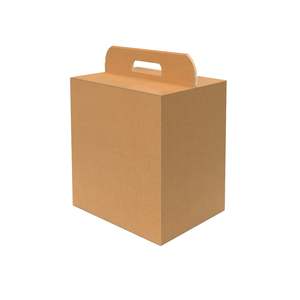 Scatole regalo in cartone marrone con manici 30.5cm x 23cm x 34cm - Product Image 1