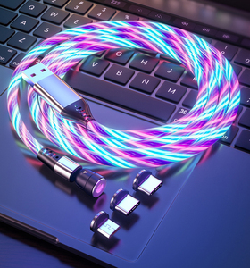 Cable magnético 3 en 1 para móvil, luz <span class=keywords><strong>led</strong></span> de rotación de 540 grados, carga rápida 3A, cable magnético de datos usb para iphone tipo c <span class=keywords><strong>micro</strong></span> - Product Image 6
