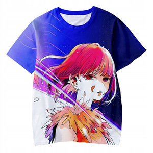 Fitspi Anime imprimé t-<span class=keywords><strong>shirt</strong></span> une pièce conception hommes femmes unisexe à manches courtes personnalisé vente directe d'usine en gros - Product Image 3