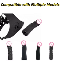 Großhandel Harness Strap-on Dildo Silikon Strapon Lesbischer Stimulator Tragbarer Penis mit Verstellbarem Gürtel Lesbische Spielzeuge
