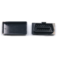 SETOCONT ST-SOH-001 OEM Schwarzes 16-Pin OBD-Gehäuse OBD2-Steckverbinder mit Kunststoff-OBDII-Gehäuse 10 mm