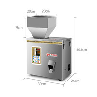 2g-20g Semi Automatic Sugar Table Salt Seeds Fish Feed Pellet Granule Bottle Pouch Weighing Filling Machine