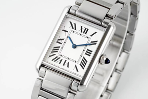 Reloj Mecánico de Lujo para Mujer, Cuadrado, de Acero Inoxidable, Resistente al Agua, con Números Romanos, de Diseñador Famoso, Estilo Cartieres - Product Image 4