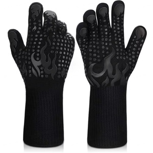 Extreme Heat Resistant BBQ Grill Safety <b>Gloves</b> OEM Barbecue <b>Oven</b> <b>Gloves</b> Handschuh Grillhandschuhe for High Temperature Kitchen - Product Image 3