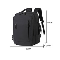 Mochila para Portátil de Negocios con Carga USB, Impermeable, Gran Capacidad, para Hombres y Mujeres