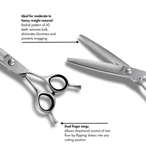 Set Professionale di Forbici da Parrucchiere in Acciaio Giapponese 440C, Forbici Tedesche per Taglio e Sfoltimento Capelli - Product Image 4