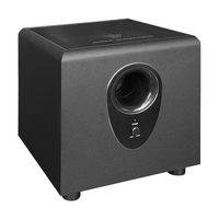 Altavoz de Subgraves Activo AVANCE Denmark Crown S602 de 12 Pulgadas, Gabinete de Madera Antimagnético, LED de un Solo Color, Unidad de Fábrica