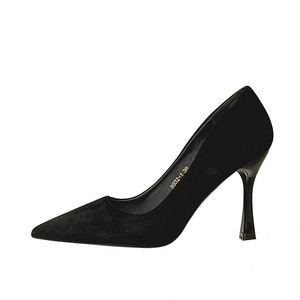 Zapatos de Tacón Alto Negros para Mujer, Estilo 2026, Tacones Finos, Cómodos, Punta en Pico, Zapatos Profesionales de Una Sola Pieza - Product Image 5