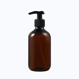 High Quality 300ml/500ml PET Plastic Round Shoulder <b>Lotion</b> Pump Bottle Empty Shampoo Bottle for Skin Care Serum and Face Cream - Product Image 2