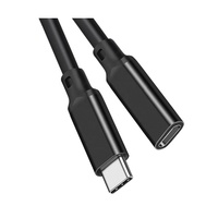 0.2m 4K 60Hz PD 100w USB 3.2 Gen2 10gbps Type C Mâle à C Femelle Câble d'extension pour ordinateur