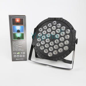 RGB DMX512 36 LED Par sahne aydınlatma ses aktif uzaktan kumanda DJ disko Bar parti sahne ekipmanları sistemi için - Product Image 1