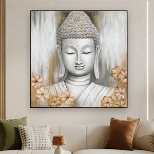 ภาพความเชื่อทางพระพุทธเจ้ามีพื้นผิวที่ไม่ซ้ำใครภาพวาดด้วยมือศิลปะงานฝีมือตกแต่งผนังบ้านภาพวาดกรอบโปสเตอร์ศิลปะ - Product Image 2