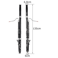 Professional C Key Bassoon Woodwind Instrument Synthetic Wood Body Cupronickel Silver-plated & Nickel-Plated Keys