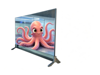 TV OLED Transparente de Escritorio de 55 Pulgadas con Pantalla Táctil de 10 Puntos, 43% de Transmitancia, Animación y Gráficos, Android/PC para Tiendas Minoristas y Hogar