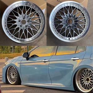Vente en gros usine Jantes de voiture en alliage forgées 16 17 18 19 20 pouces 5*114.3 ET35, personnalisées, chromées polies, à déport profond et concaves - Product Image 2