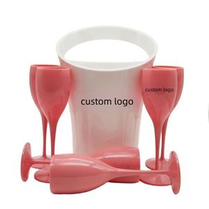 Customize Printed Unbreakable Reusable 175ml Creative Plastic <b>Wine</b> Glass Wholesale Custom Plastic Champagne Flutes <b>Goblets</b> - Product Image 4