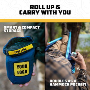 कस्टम लोगो पोर्टेबल वाटरप्रूफ नायलॉन हैच हैममॉक स्विंग फोल्डिंग गार्डन आउटडोर कैम्पिंग गार्डन आउटडोर शिविर - Product Image 6