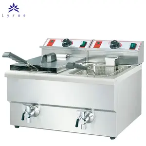 Lyroe Fast Food Potato Machine Fried Chicken Chop French Fries Thickened Commercial Counter Top Electric Fryer
