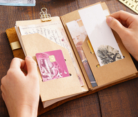 Pochette de voyage en kraft pour carnet de voyage TN, accessoire de carnet, porte-cartes, pochette de rangement pour passeport