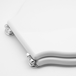 Abattant de toilettes allongé à dégagement rapide pour Sbordoni Palladio White Vase, fermeture douce avec télécommande, en résine de bois - Product Image 2