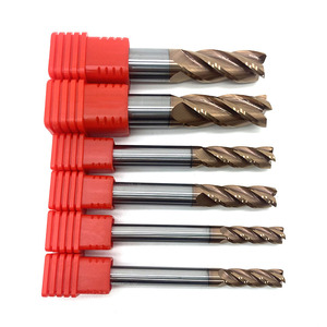 Rắn Carbide 4 sáo bóng mũi endmills CNC phay cắt ODM OEM Độ chính xác cao màu xanh Nano tráng chung tốc độ cao cắt - Product Image 5