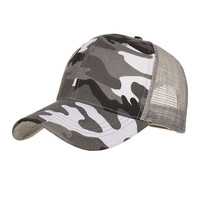 Gorras deportivas de camuflaje ajustables de algodón para exteriores para hombre y mujer, gorra de béisbol informal para viajes