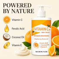 Crème corporelle à la vitamine C hydratante en profondeur, éclaircissante et blanchissante, crème corporelle à l'acide hyaluronique, produits de soin de la peau, marque privée
