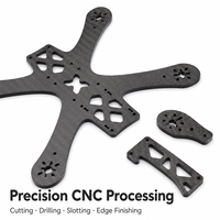 Fabricant de châssis de drones en gros, châssis de drone aérospatial rigide haute résistance en fibre de carbone 3K Twill usiné CNC