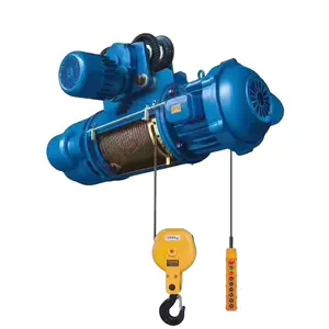 Low price mini CD1 electric hoist wire rope motorized type trolley hoist for monorail cranes