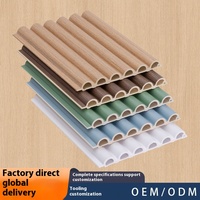 Paneles de pared de PVC WPC de estilo europeo moderno Diseño clásico con función impermeable Precio al por mayor Hojas de panel de pared para interior