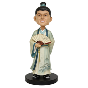 Custom Ancient Chinese Style Bobblehead Doll, Personalized Resin <strong>Figurine</strong> &amp; Gift - Product Image 1