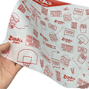 Tùy chỉnh in tacos/burritos Foil giấy cho Hamburger TACO sáp Giấy Deli thực phẩm bao bì bánh mì - Product Image 1