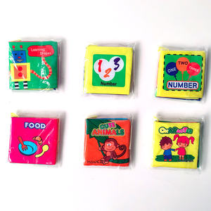 หนังสือผ้านุ่มปลอดสารพิษสำหรับเด็กหนังสือผ้าเนื้อนุ่มไร้สารพิษสำหรับการเรียนรู้ของสัตว์น่ารักหนังสือผ้าเสียดสีแบบปรับแต่งได้ - Product Image 6