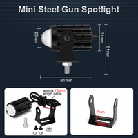 NOUVEAU Phare de moto mini projecteur laser LED 12V pour moto, système d'éclairage de moto