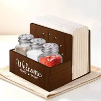 Boîte à mouchoirs en bois pour table de salle à manger, organiseur de table de cuisine, boîte à essuie-tout en bois