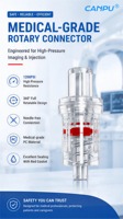 Connecteur médical sans aiguille moulé par injection en PP à usage unique, ajustement précis