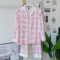 NNR Pyjama cardigan pour femme avec fleurs de printemps et d'automne Arbres à manches boutonnées Service à domicile quantité minimale de commande 2 pièces