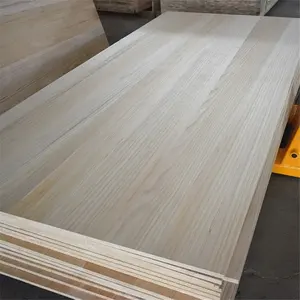 Eco-friendly Wood Paulownia Board Solid Customized Glue Wood Board