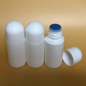Empty HDPE Plastic Bottle with Brush Applicator Sponge
