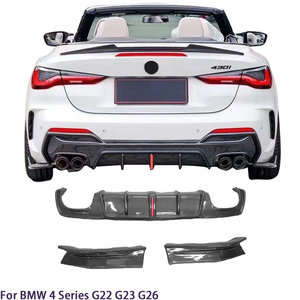 Diffuseur arrière en fibre de carbone style G23 pour BMW Série 4 G22 Coupé 2020-2025 - Product Image 1