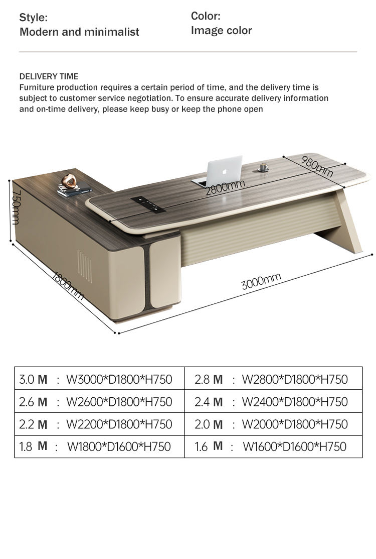 โต๊ะเจ้านาย (200*180*75ซม.)